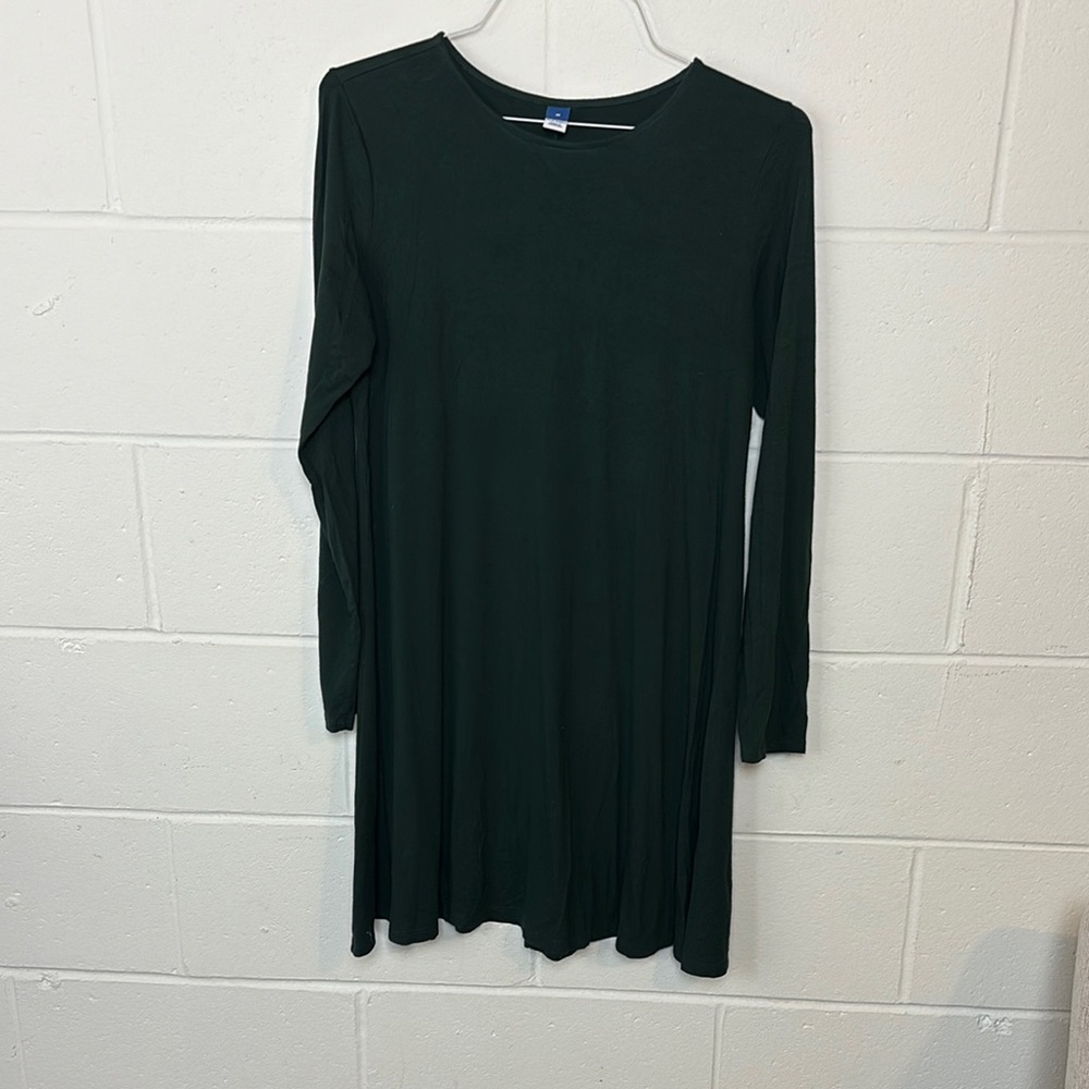 Dark Green Long Sleeve Dress